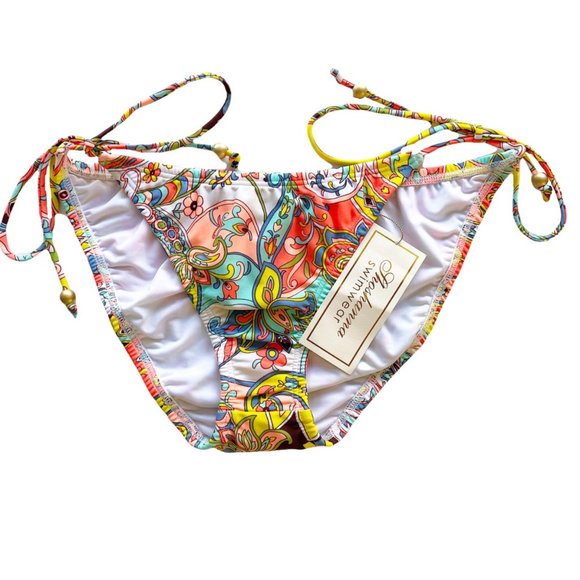 Shoshanna Multicolor Paisley Bikini Bottom - Picture 5 of 5